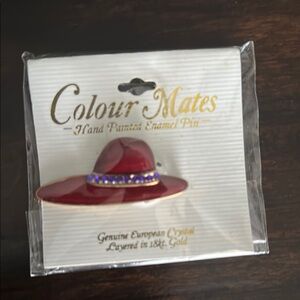 Colour Mates Red Hat Enamel Pin